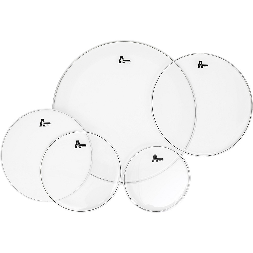 Ударные головки Attack Drumheads Pro Flex 1 Прозрачные из 5 частей 8190₽