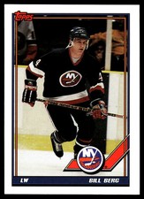 1991-92 Topps #122 Bill Berg New York Islanders Rookie Hockey Card