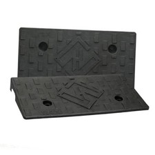 1.6" Rise 2pack Rubber Curb Ramps for Wheelchair Threshold Driveway 1.6"inch