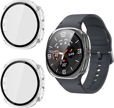 2 Pack Screen Protector Case for Samsung Galaxy Watch 8 40mm Full Coverage