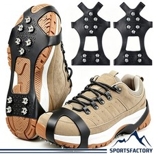 Winter Ice Cleats Crampons for Shoes Boots Anti-Slip Snow Traction Spikes Grips