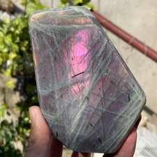 755g Natural labradorite quartz crystal freeform polished specimen healing