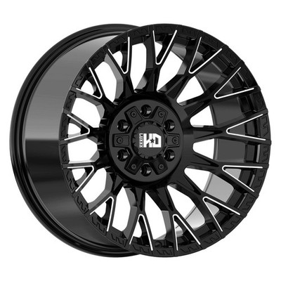 LUXXX HD LHD-43 Wheels 20x10 (-19, 8x170, 125.1) Black Rims Set of 4