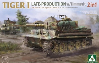 TAKOM 2199 1/35 Scale Tiger I Late Production w/Zimmerit Plastic model Model Kit
