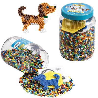 Hama 10.2021 Beads and Pegboards in Tub, Blue