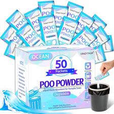 Portable Toilet Gel, Poo Powder for Portable Toilet, Camping Toilet Gel, Pee Pow