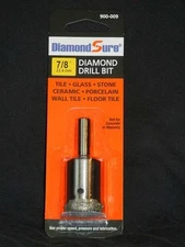 7/8" 22.4mm Diamond Core Hole Saw Drill Bit Glass Aquarium Granite RO Filter Bit