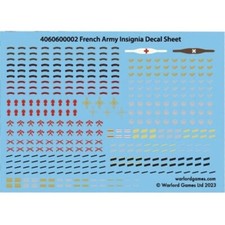 French Army Infantry Decal Bolt Action Warlord Games 28mm WW2