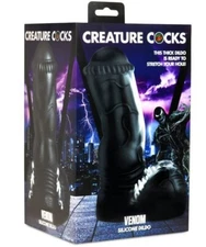 XR Brands Creature Cocks Ultimately Pleasurable Venom Silicone Dildo, New