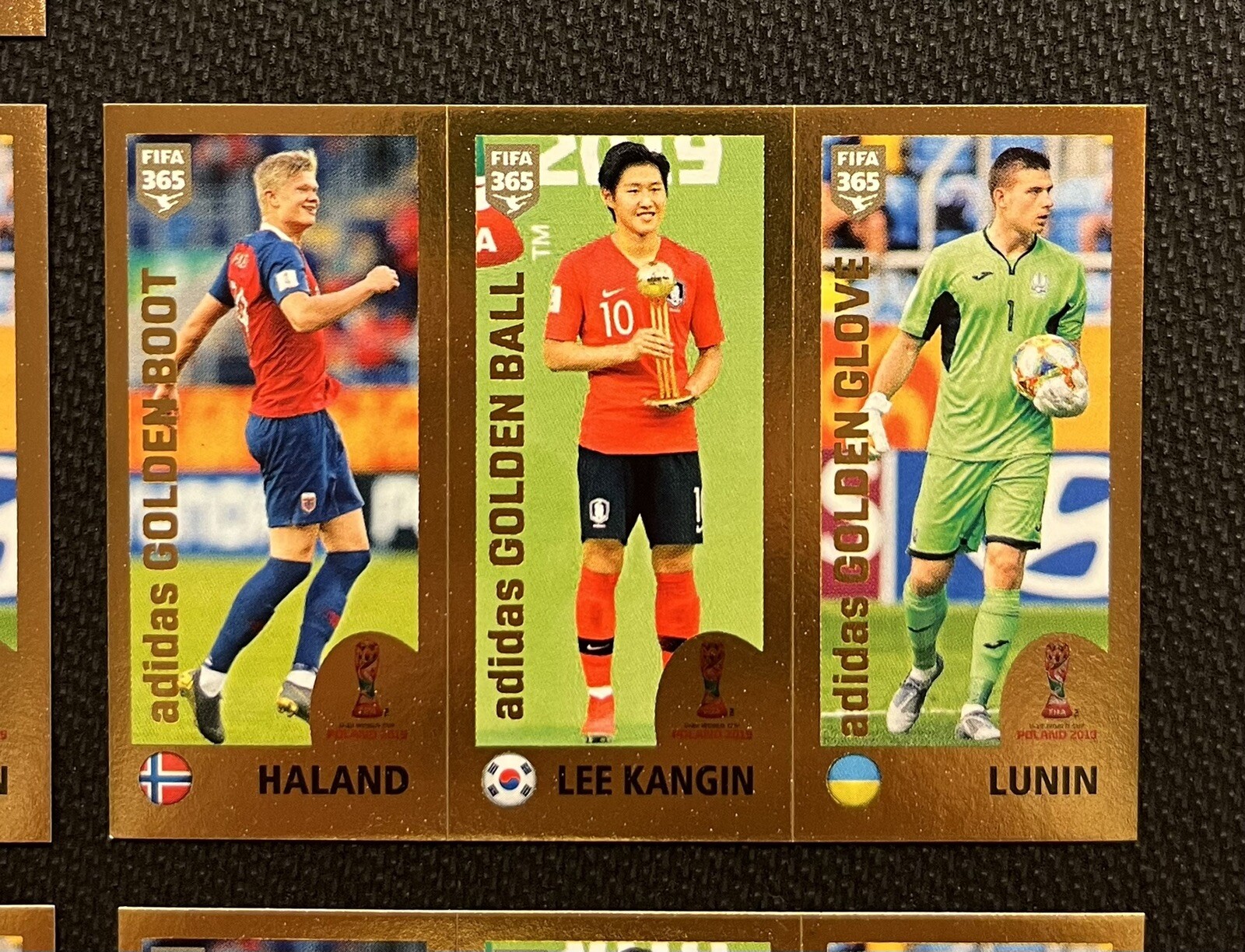 2019 Panini FIFA 365 Erling Haaland Rookie Sticker (BLUE BACK) Lot of 7! RARE view 5