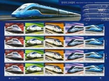 Korea South 2025 "Hign-Speed Rail of Korea" Sheet