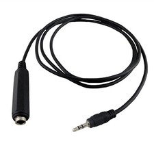 1x 3.5mm 1/8" TRS Male Stereo To 6.35mm Female Audio Adapter Connector Cable 5ft