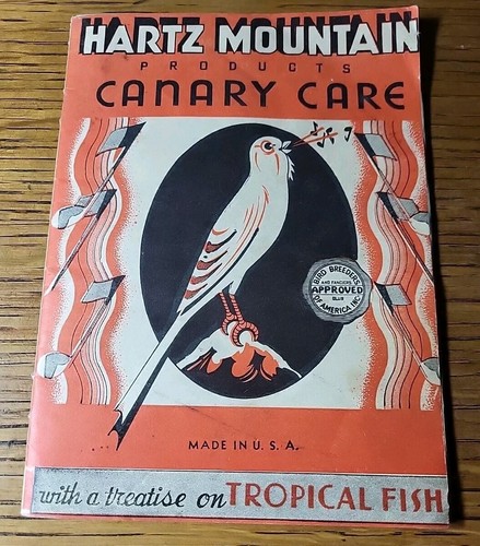 Vintage HARTZ Mountain Pet Care & Canary Care Guide Booklets Lot