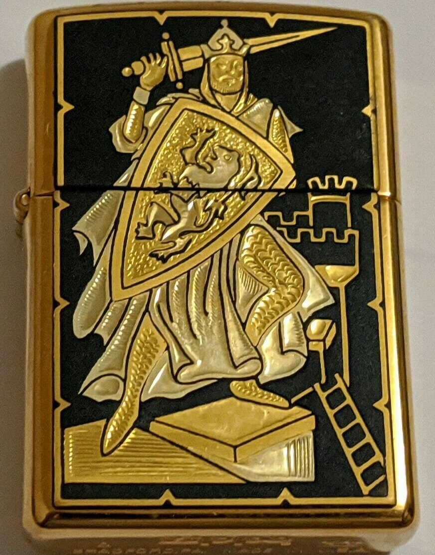 VINTAGE ZIPPO LIGHTER MEDIEVAL KNIGHT 1999 | eBay
