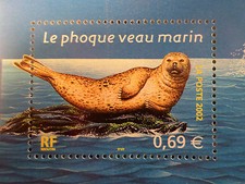 FRANCE 2002, timbre 3488, POISSONS, PHOQUE, neuf**, MNH FISH SEAL