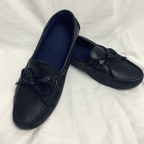 Cole Haan Black Leather Driving Shoes 