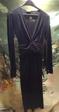 Gianni Versace Couture Vintage Black Cocktail Dress Size 40