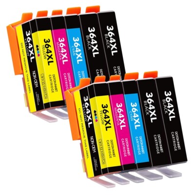 10x Drucker Patronen für HP 364 XL Deskjet 3522 3520 Officejet 4620 mit Chip