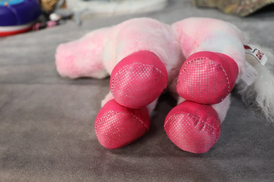 Ganz Webkinz Unicorn Pink Blue And White 7” Plush - Image 4 of 4