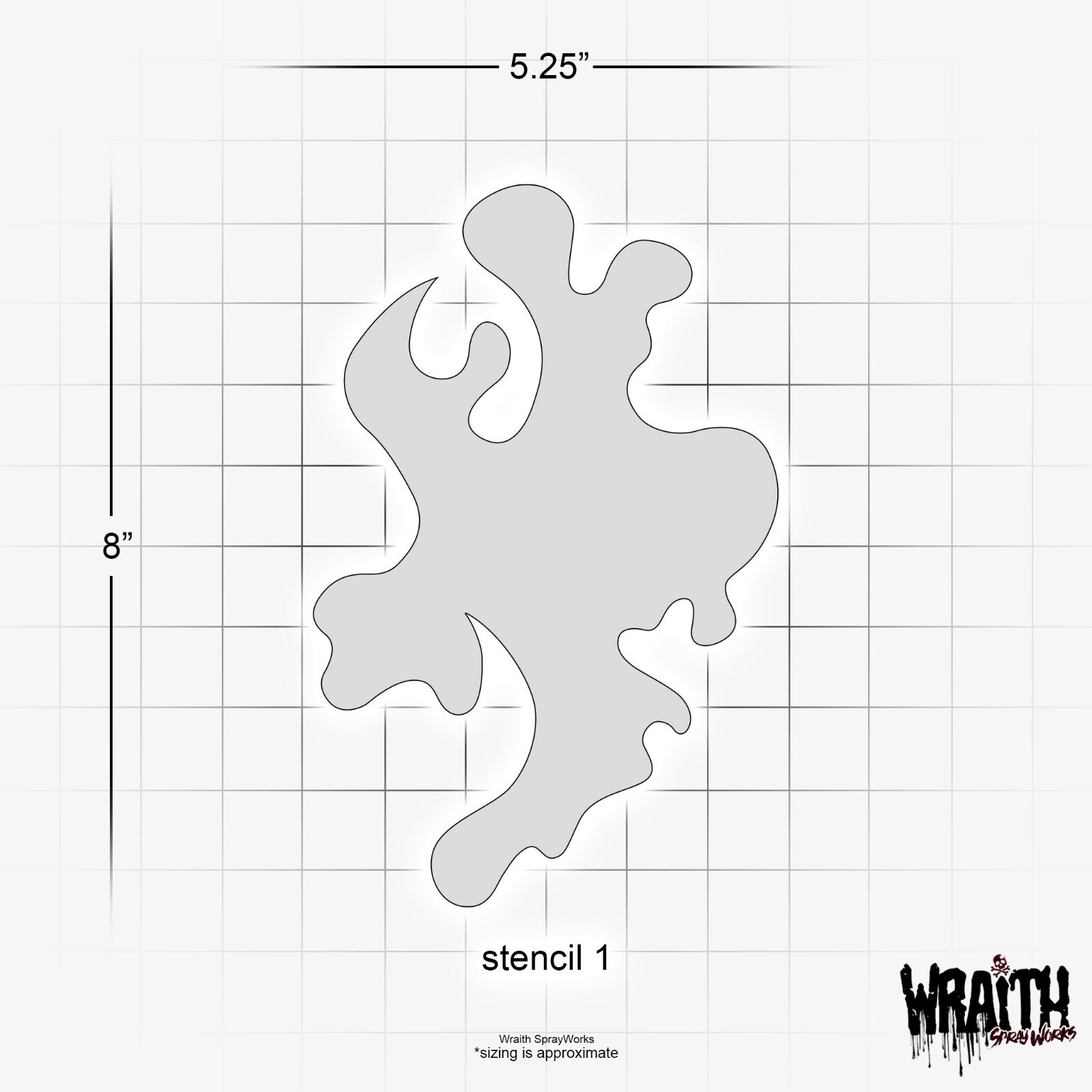 Real Fire Stencil Set - Reusable Airbrush Stencil Template