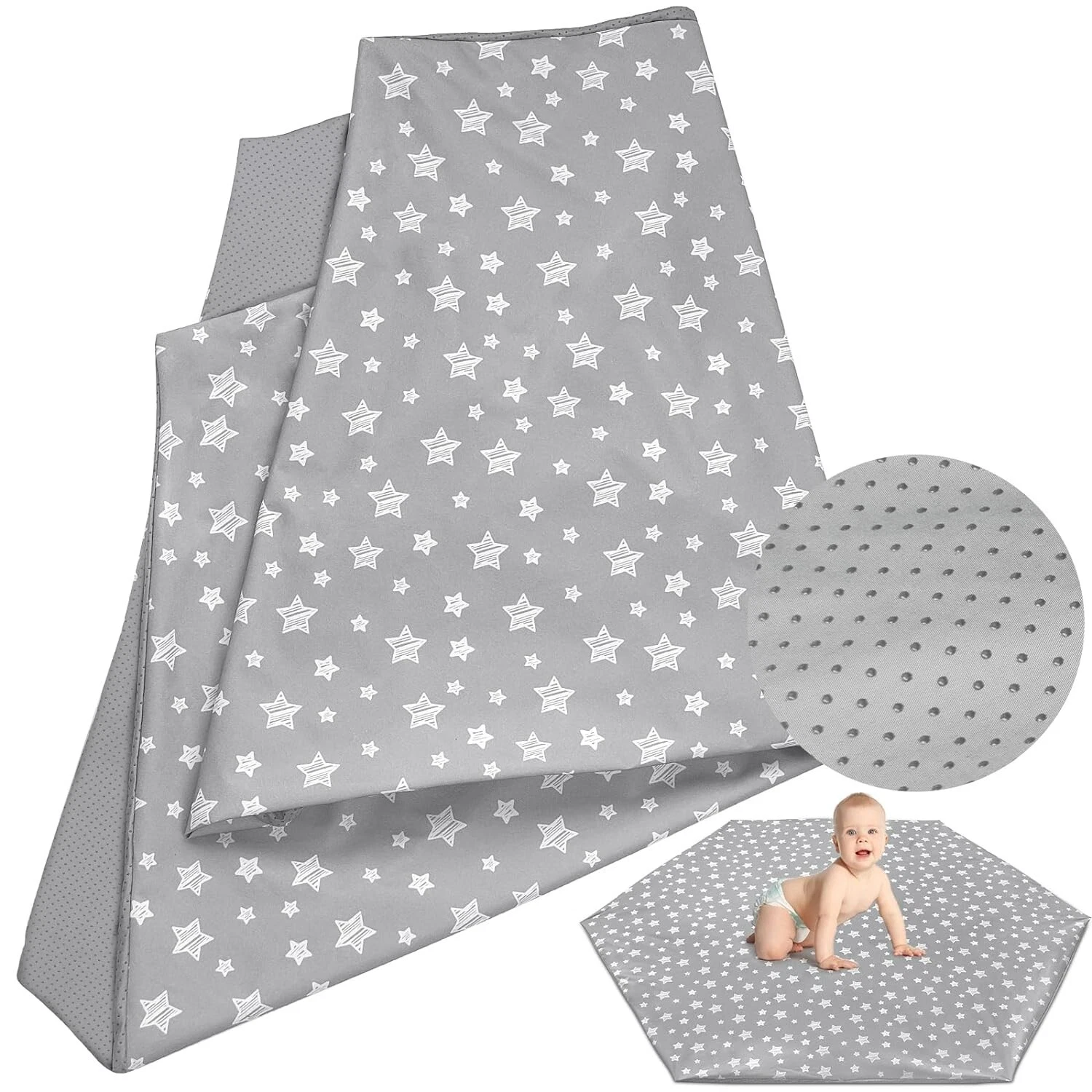 Baby Hexagon Play Mat Cover for POP 'N GO Playpen Mat Non-Slip & Waterproof
Opens in a new window or