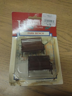Lemax Christmas Hearthside Village Accessory 2 Park Benches New