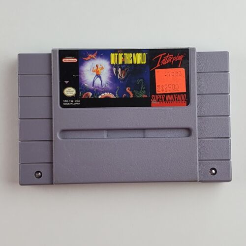 Out of This World - SNES Game Authentic, Tested & Working. Cartridge Only
