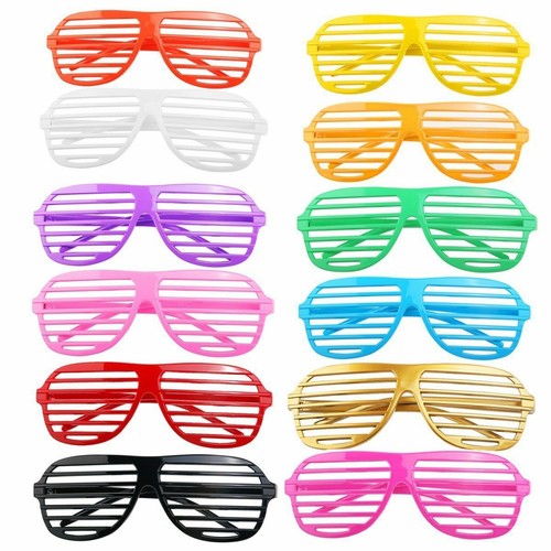 Shutter Shades Glasses 12pk Sunglasses Party Props Reusable Plastic