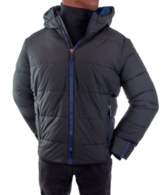 Superdry Herren Daunenjacke mit Kapuze Windbreaker Puffer Jacke