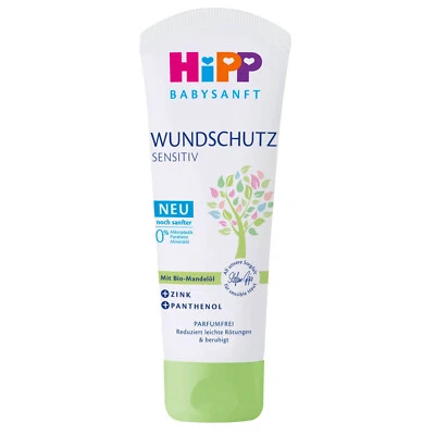 75ml Hipp Pflegende Wundschutz Creme Sensitiv beruhigt Bio Mandelöl Babysanft