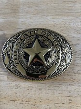 The State of Texas Men's/Women's Gold-tone Belt Buckle Lone Star
