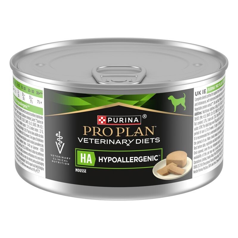 PURINA PRO PLAN VETERINARY DIETS Puppy & Adult HA Hypoallergenic Mousse 195g x24