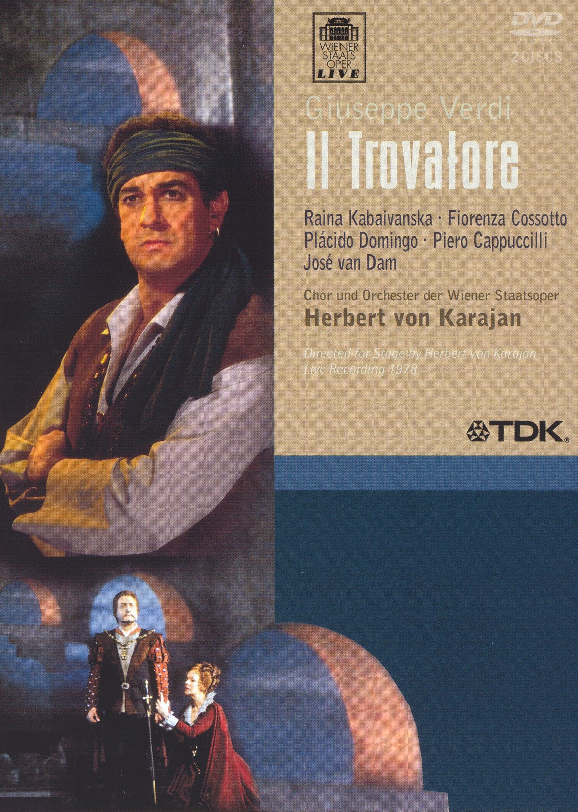 Giuseppe Verdi: Il Trovatore - Karajan (DVD, 1978)