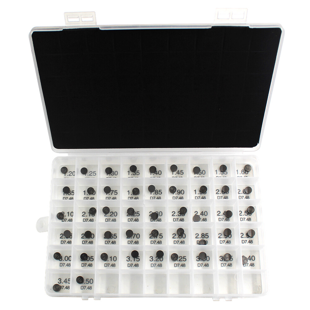 47Pcs 7.48mm 1.2-3.5 Valve Shim Kit for Kawasaki KLX250S 2009-2019