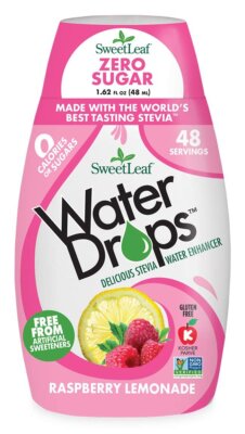 SWEET LEAF - WaterDrops, Raspberry Lemonade - 1.62 fl. oz. (48 ml)
