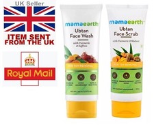 2 X100ml Mamaearth Ubtan Natural Face Wash for Dry Skin with Turmeric & Saffron 