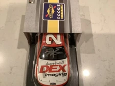 HARRISON BURTON & WOOD BROTHERS AUTOGRAPHED 2022 DEX IMAGING DIECAST & CARD