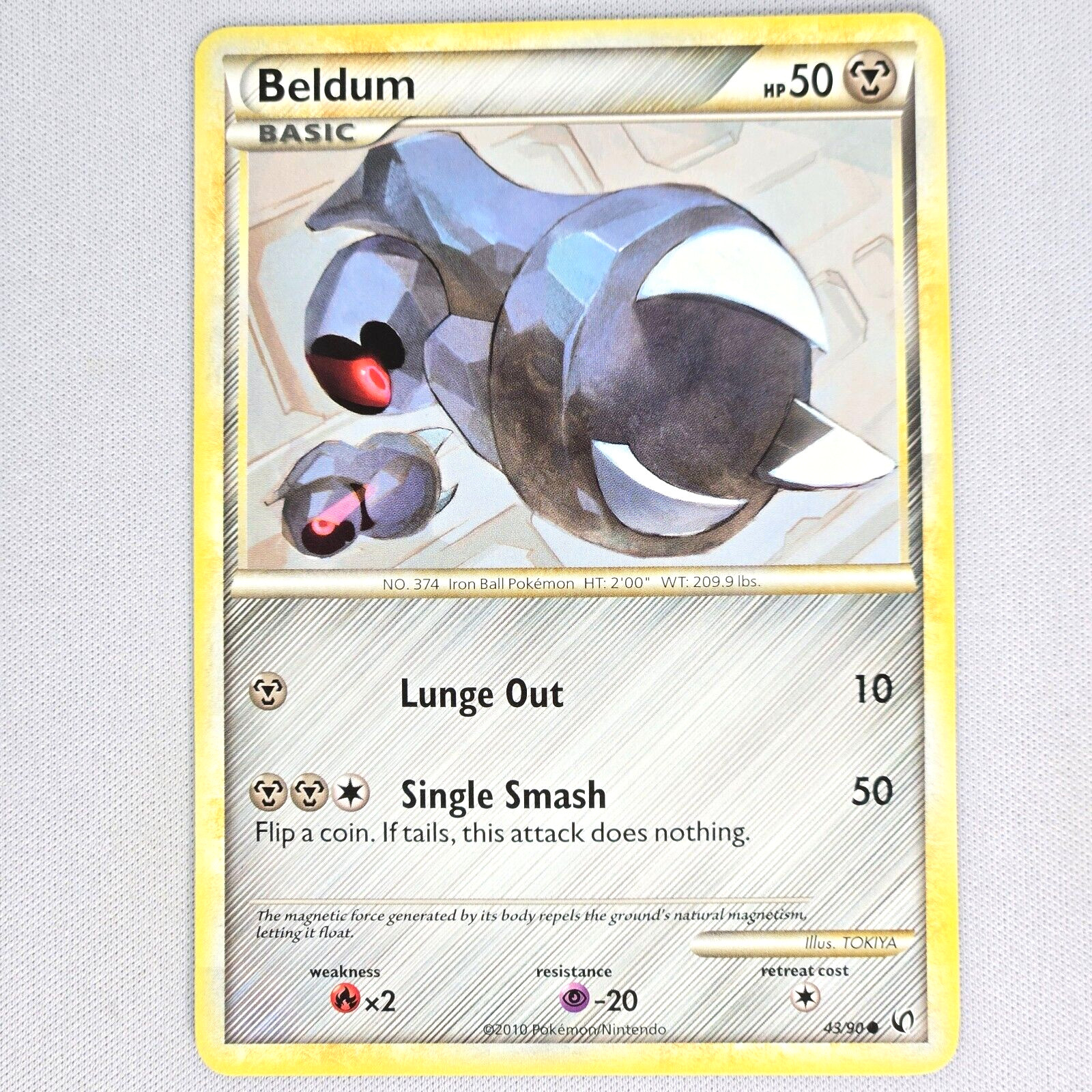 Beldum 43/90 Undaunted Regular Common Pokemon Card TCG English LP