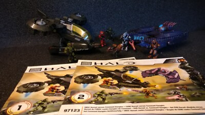  Mega Bloks Halo Unsc Hornet vs Covenant Vampire 100% Komplett, Mega Construx.