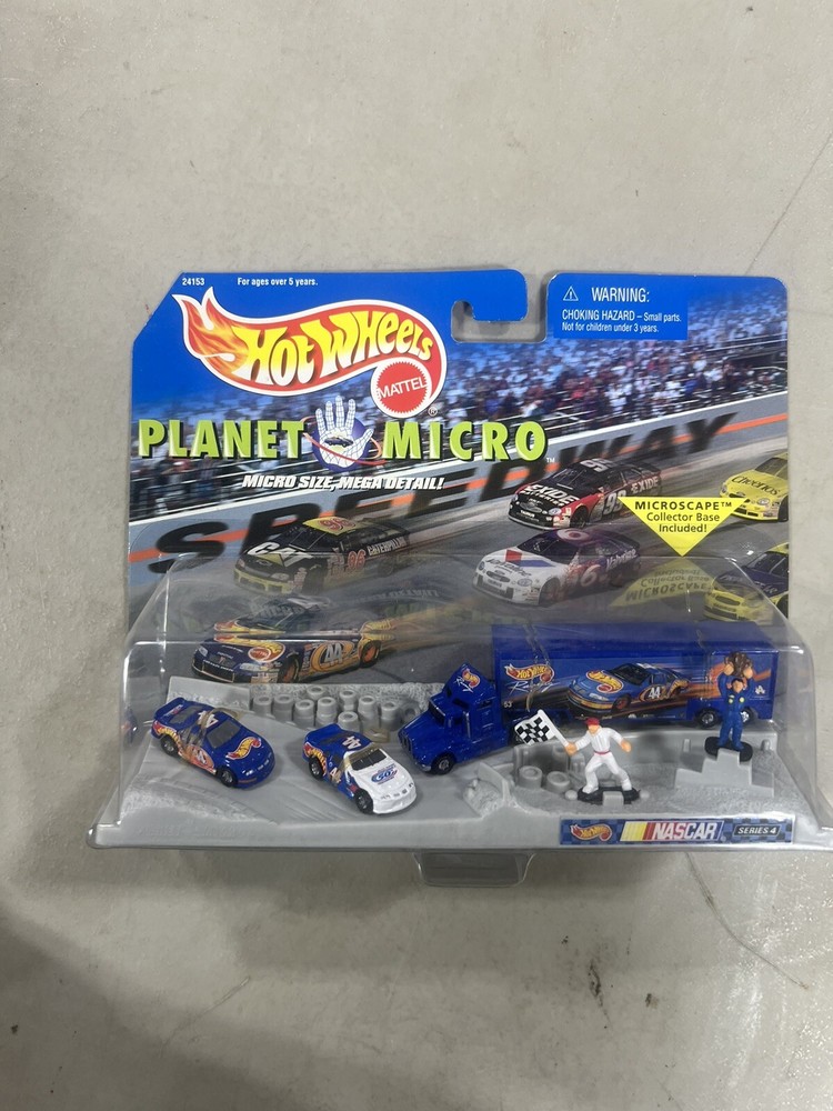 1999 Mattel Hot Wheels Planet Micro X-Treme Speed racing Series 1 New B14