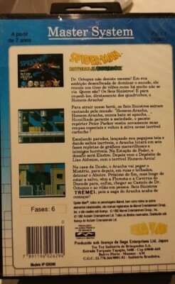 Spider Man Return of the Sinister Six Sega Master System / Pal. SMS
