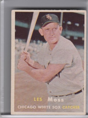 1957 TOPPS #213 LES MOSS CHICAGO WHITE SOX 4277 | eBay