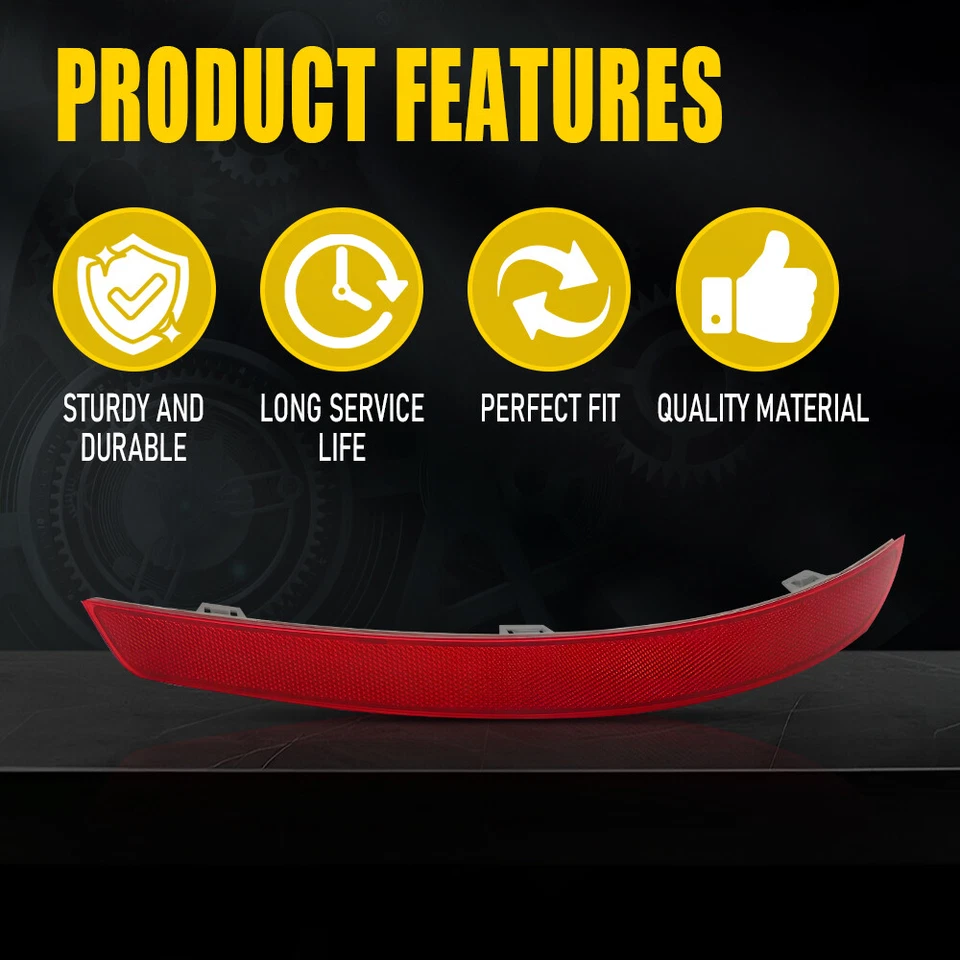 Rear left Bumper Reflector For Mercedes Benz GL GL350 GL450 2013-16 1668200474 - Image 4 of 4