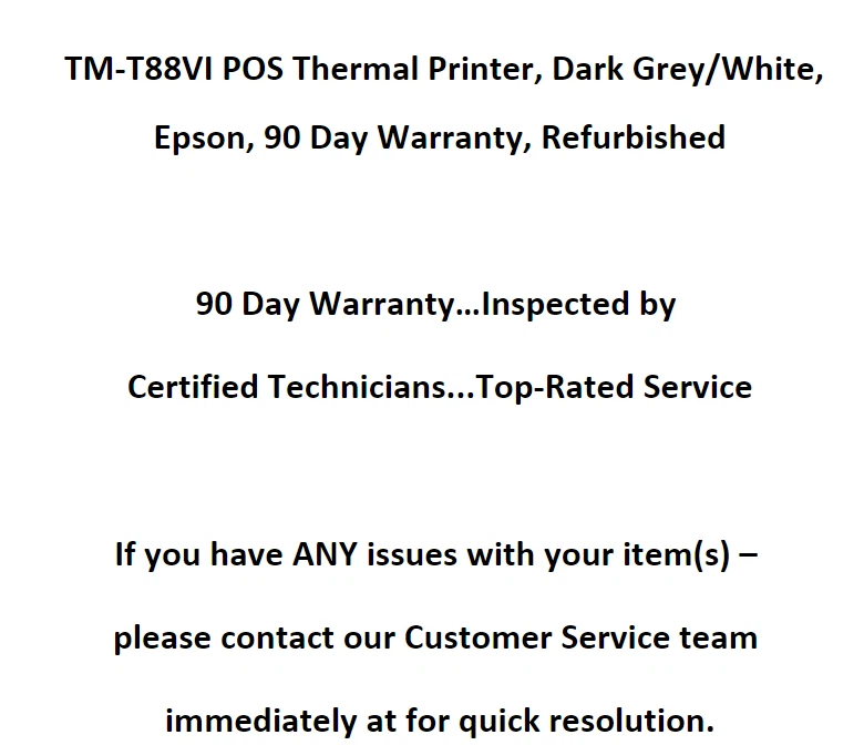 Epson TM-T88VI POS Thermal Printer, Dark Grey/White - Image 4 of 4