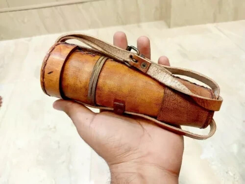 Riproduzione Antico Telescopio Telescopio Marino Vittoriano Vintage In Ottone Con Custodia Legno - Riproduzione Antica 20 Pollici Telescopio Vintage Ottone Vetro Spia Guerra Civile - Foto 8