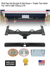 Rear Roller Pan Assembly /Light Flip Down Tow Hitch Fits 1973-1987 Chevrolet C10