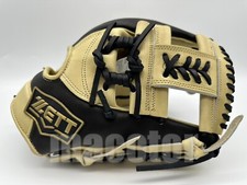 ZETT Special Pro Order 11.5" Infield Baseball Glove Cream Black H-Web RHT NPB