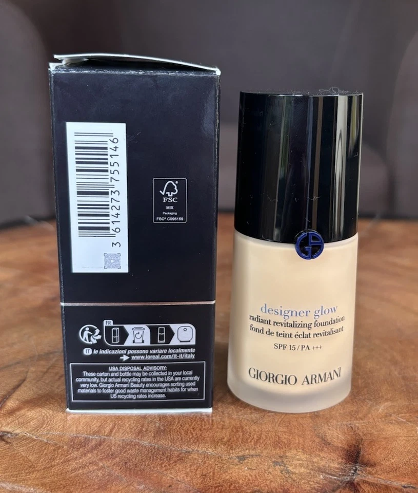 Armani Designer Glow Foundation 30 ml Farbe 2 OVP Neu - Bild 2 von 4