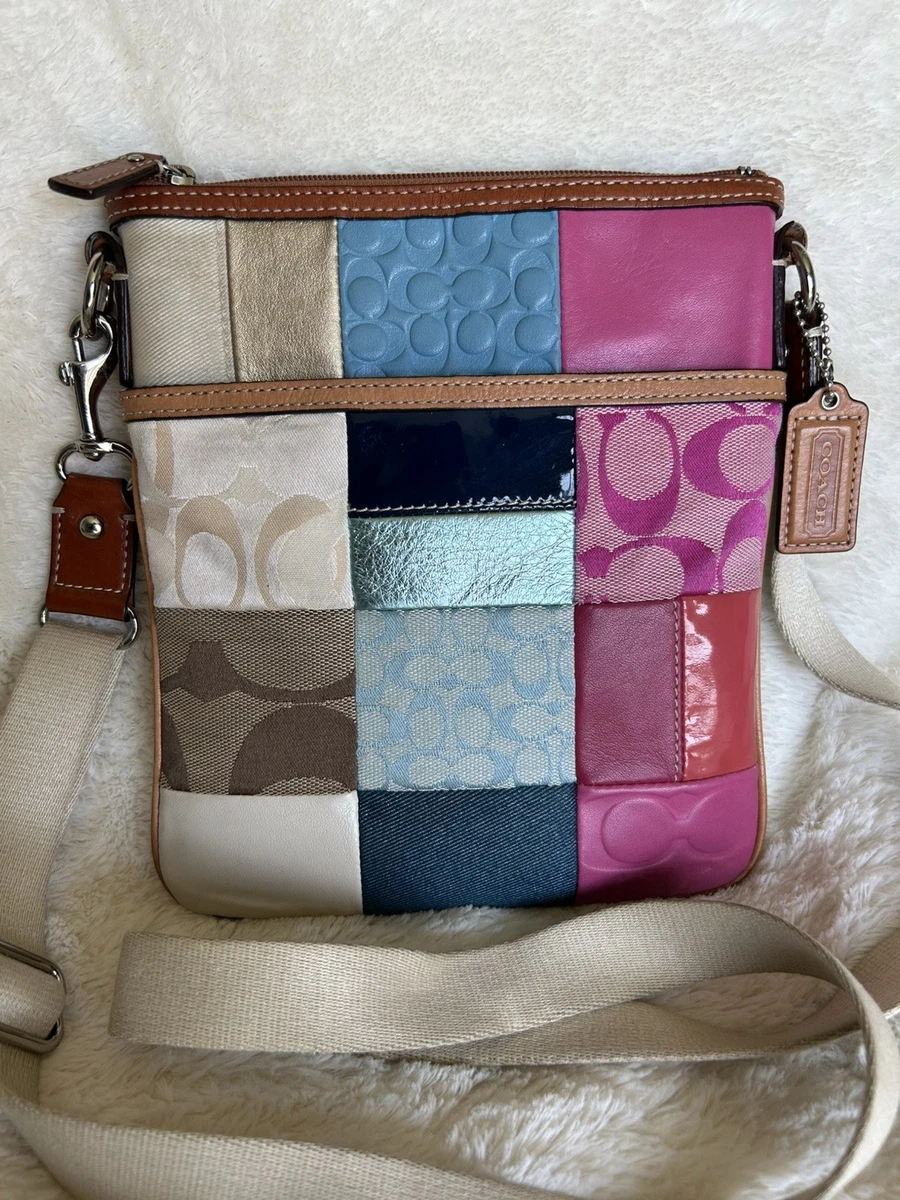 Coach Patchwork Suede Exterior Small Bags & Handbags for Women for