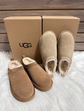 UGG W Classic Micro 1173891 Sand Suede Women's Mini Ankle Boots   New